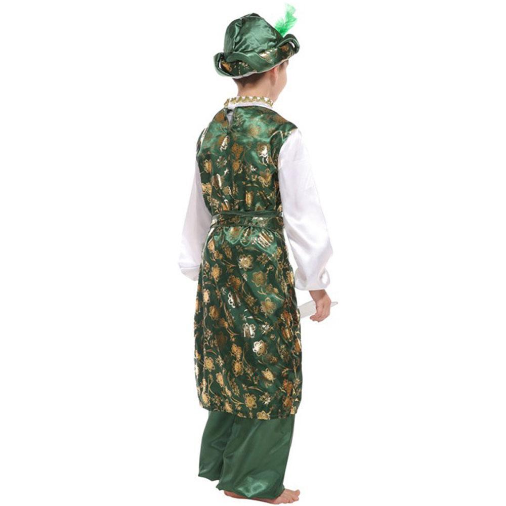 Arabian Prince Halloween Cosplay Costume Stage Performance Arab King Dress for Kids Boys