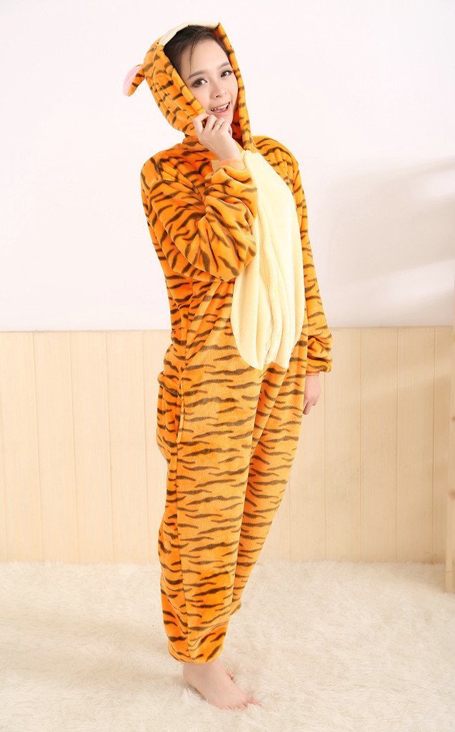 Tiger Onesies Hoodie Pajamas Animal Costume Kigurumi Pajamas