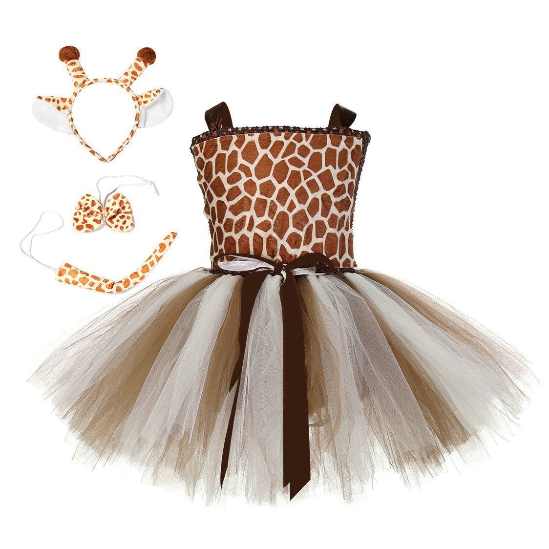 Mika Giraffe Zarafa Tutu Dress for Baby Girl Cartoon Costume