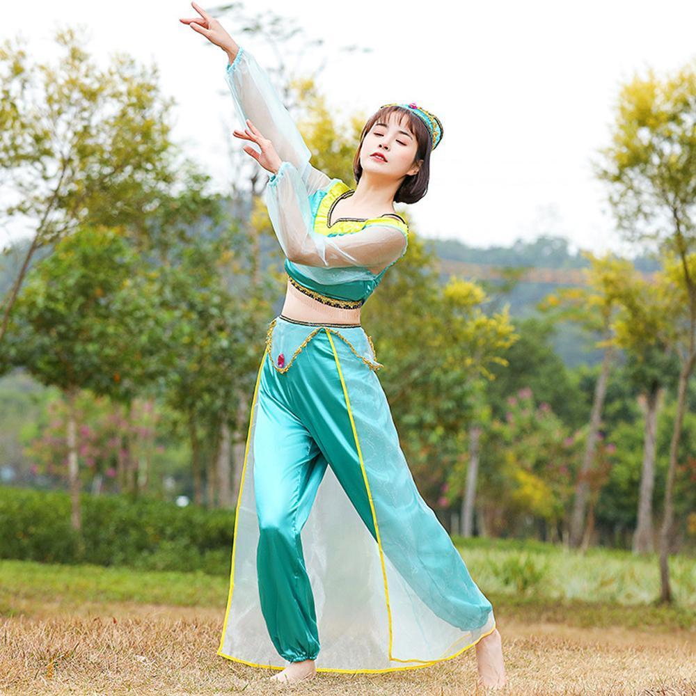Aladdin Princess jasmine cosplay costumes dress for mom and me