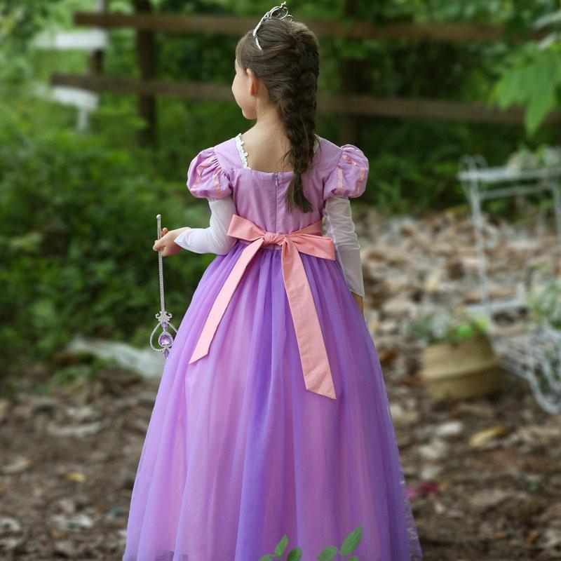 Fairy Tale Princess Rapunzel Performance Party Princess Dress For Girl