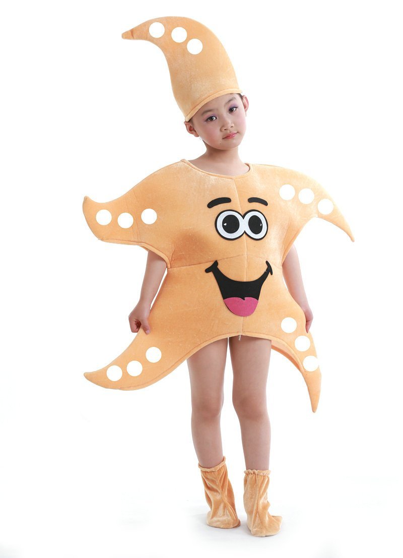 Cartoon Starfish Octopus Children Kids Gift Kigurumi Costume