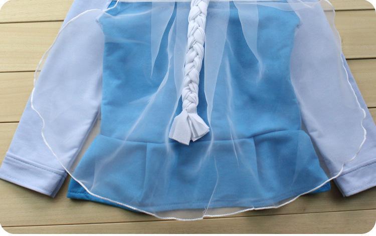Kids Frozen Anna Elsa Sweat shirt hoodie Cosplay Jacket
