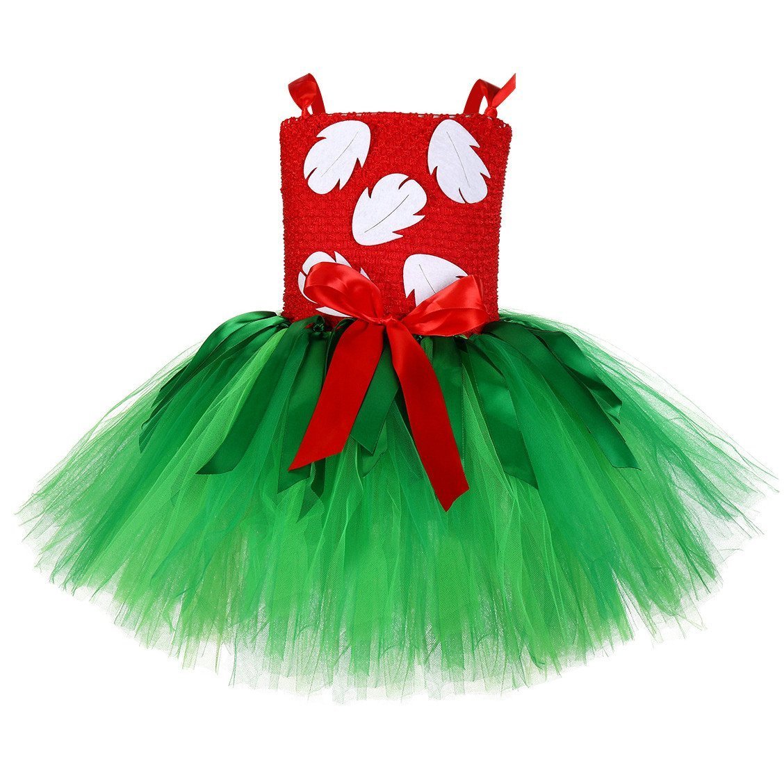 Girls Tutu Dreams Hawaii Lilo Costume Tropical Fern Leaf Headband