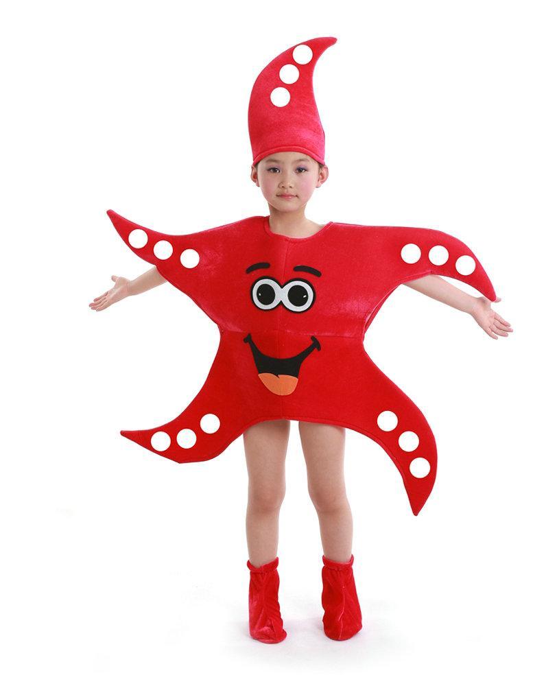 Cartoon Starfish Octopus Children Kids Gift Kigurumi Costume
