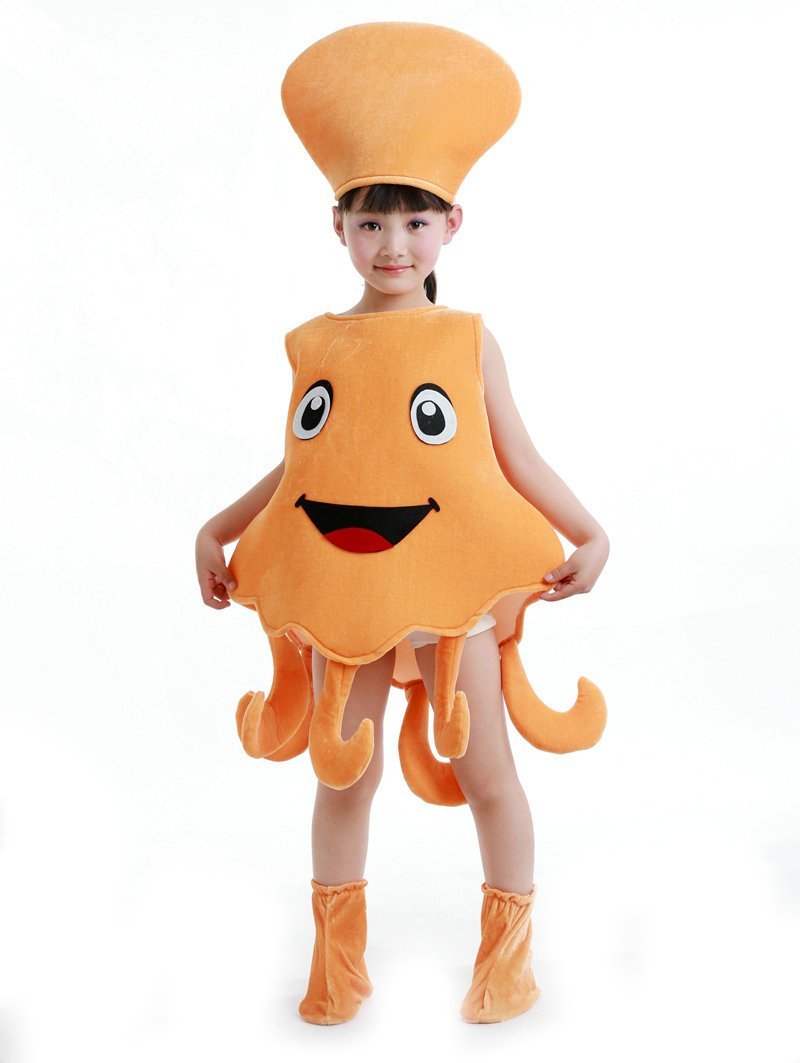 Cartoon Starfish Octopus Children Kids Gift Kigurumi Costume