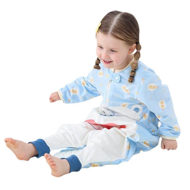 New super soft long-sleeved baby pajamas children's home clothes