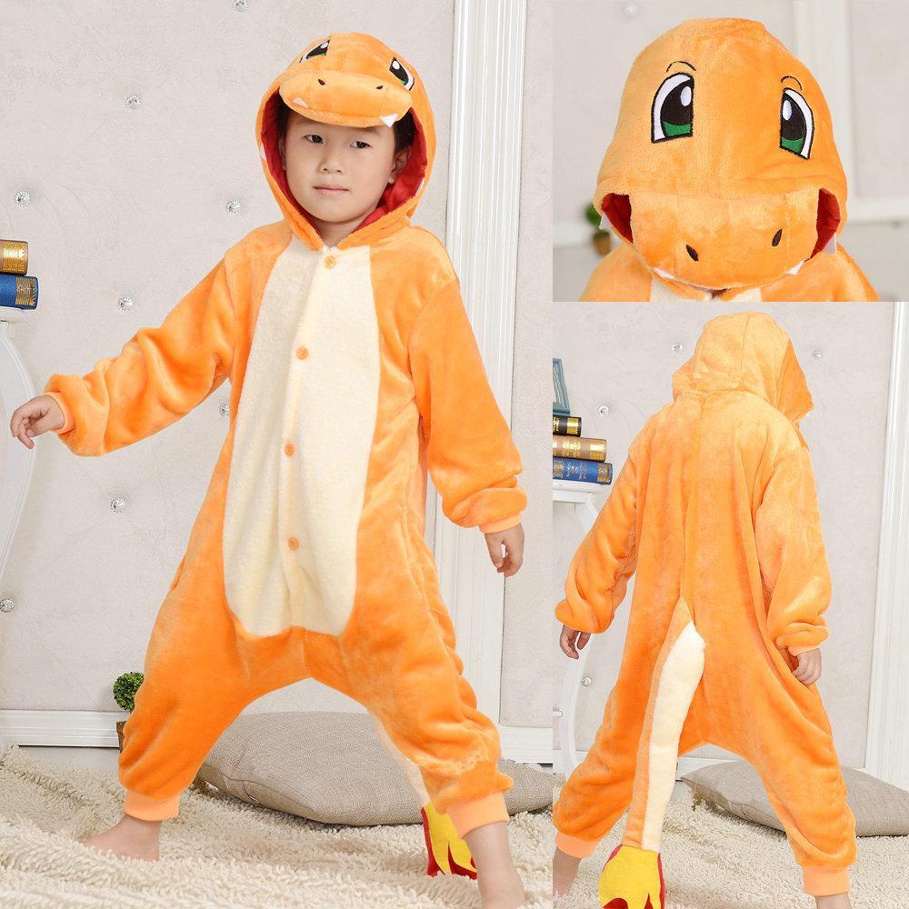 Kids Pok¨¦mon Pokemon Charizard Charmander Costume Kigurumi Onesies Pajamas