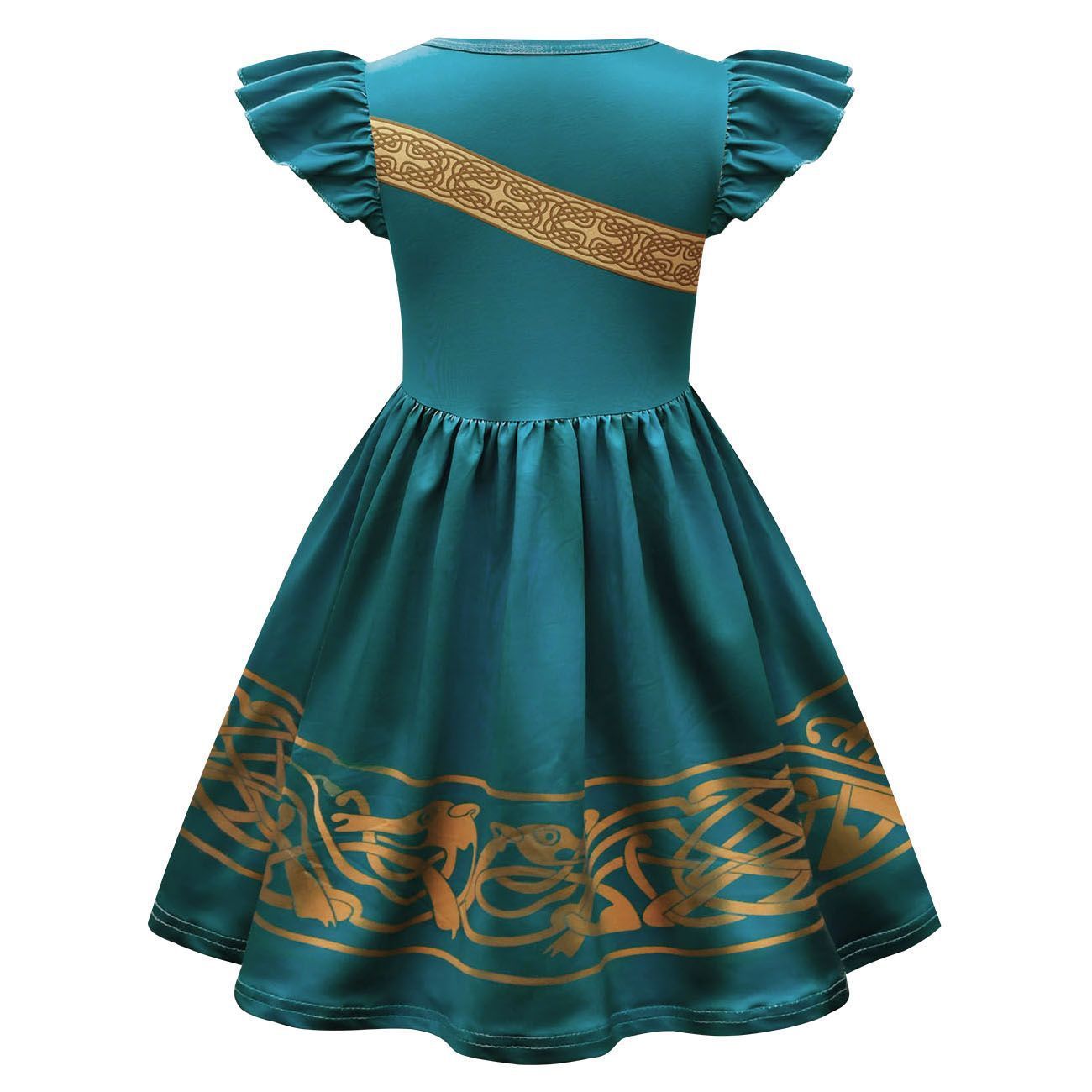 Brave Costumes Merida Princess Dresses Cartoon Halloween Party Outfit Dress Up For Girls