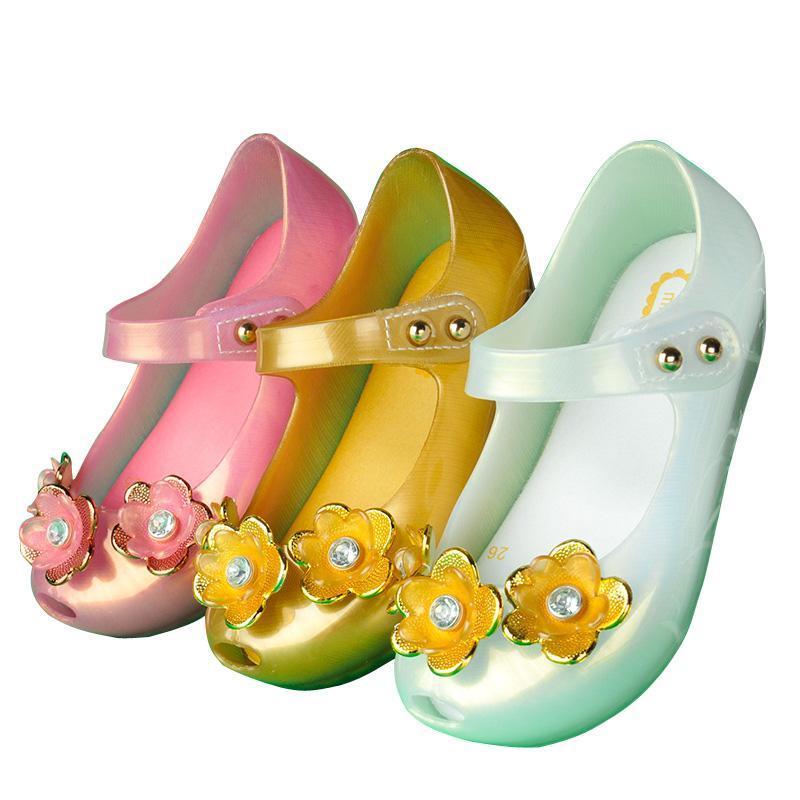 Led Unicorn Shoes Kids Glitter Shoes Mary Jelly Flats Shoes For Girls
