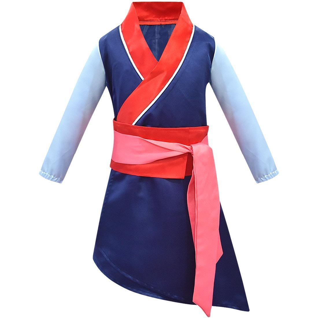 Hua Mulan Princess Girls Dress Up Costume Kids Halloween Cosplay Party dress 2022