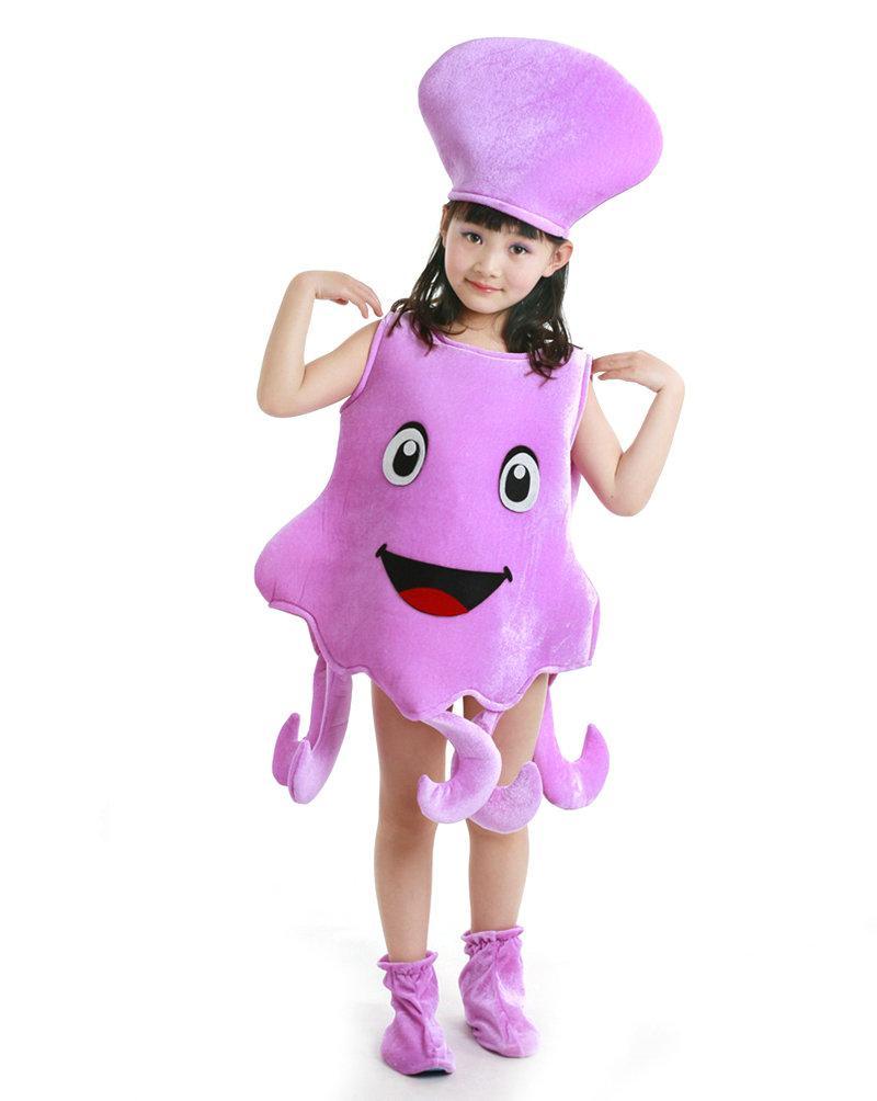 Cartoon Starfish Octopus Children Kids Gift Kigurumi Costume