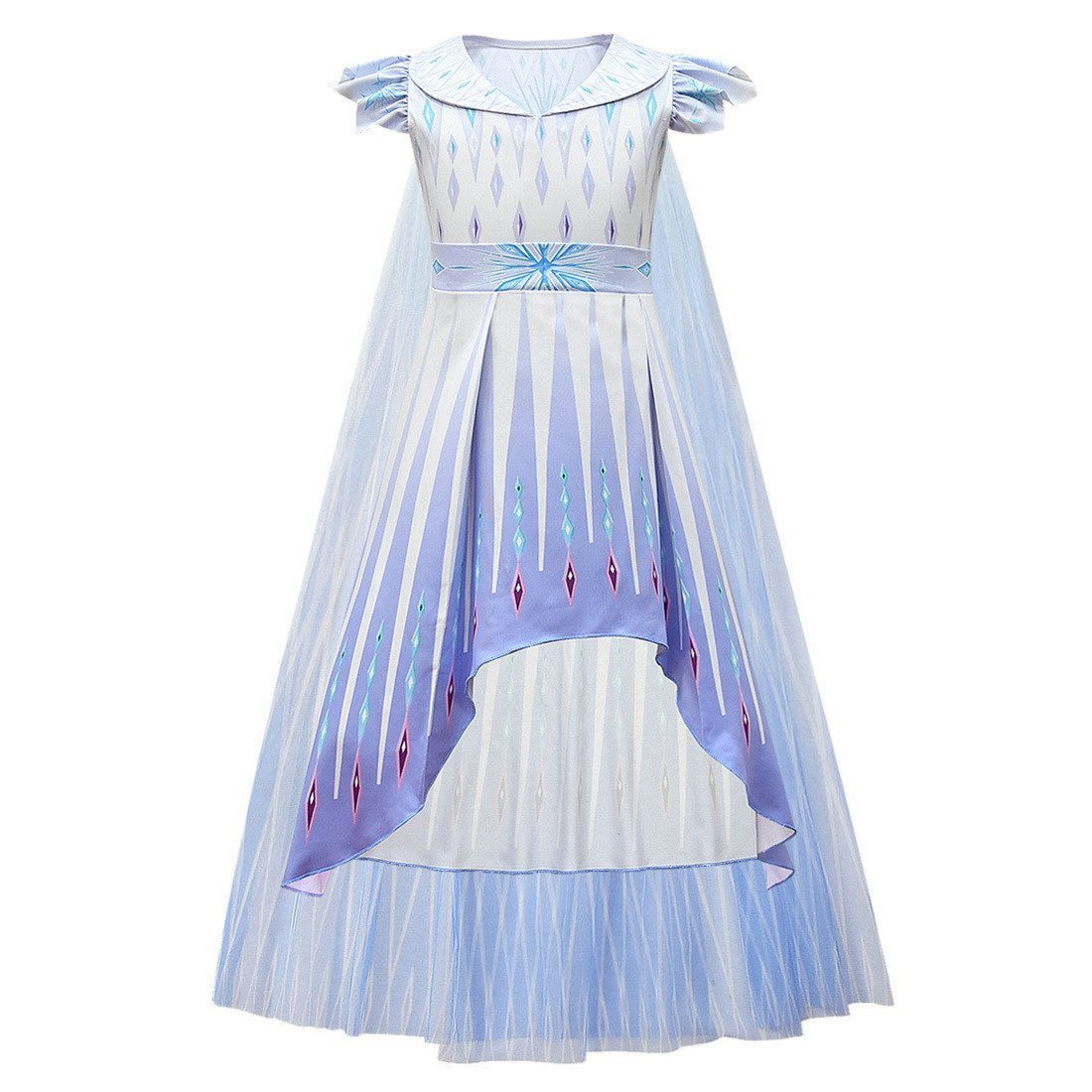 Frozen 2 Cosplay Elsa Halloween Performance Costume Girls Fancy Dress