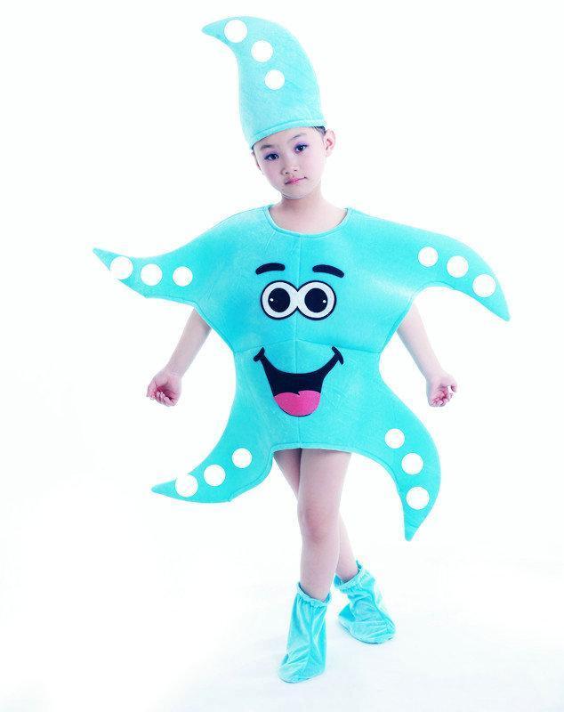 Cartoon Starfish Octopus Children Kids Gift Kigurumi Costume