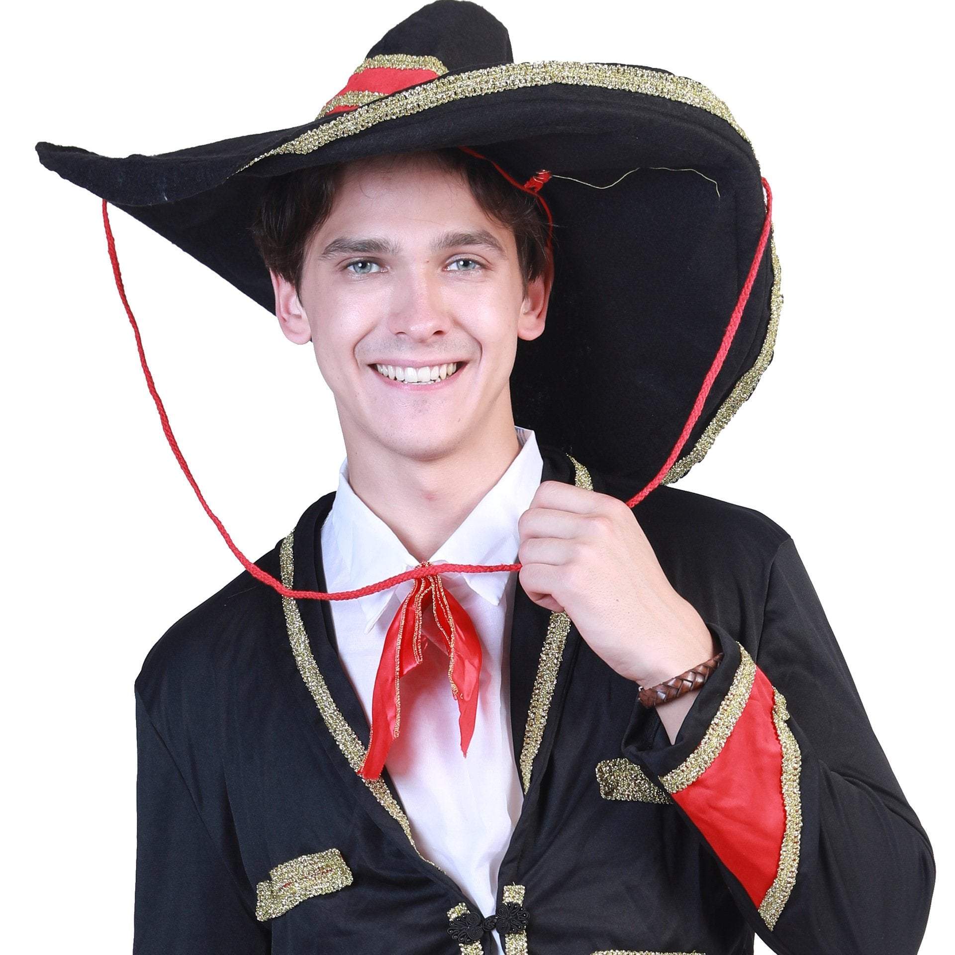 Mexican Mariachi Costume Sombrero Day of The Dead Halloween Cosplay Outfit For Kids Adults