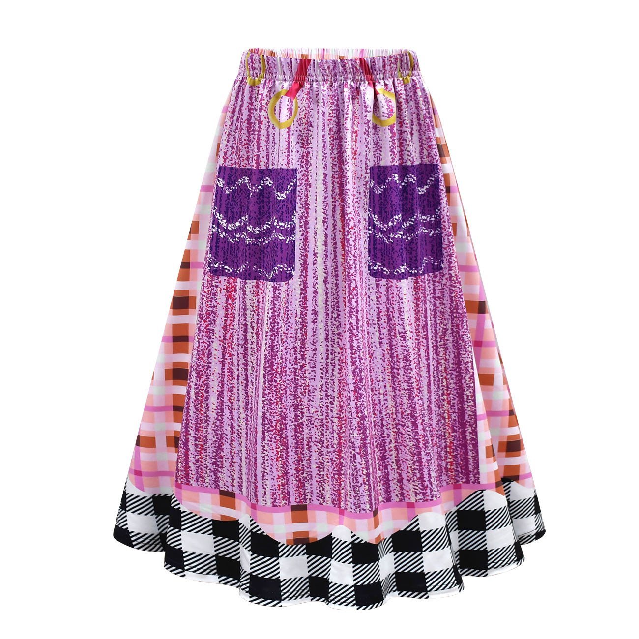 Girls' Hocus Pocus Mary Sanderson Cosplay Costumes Halloween long dress cape  Outfit For Kids
