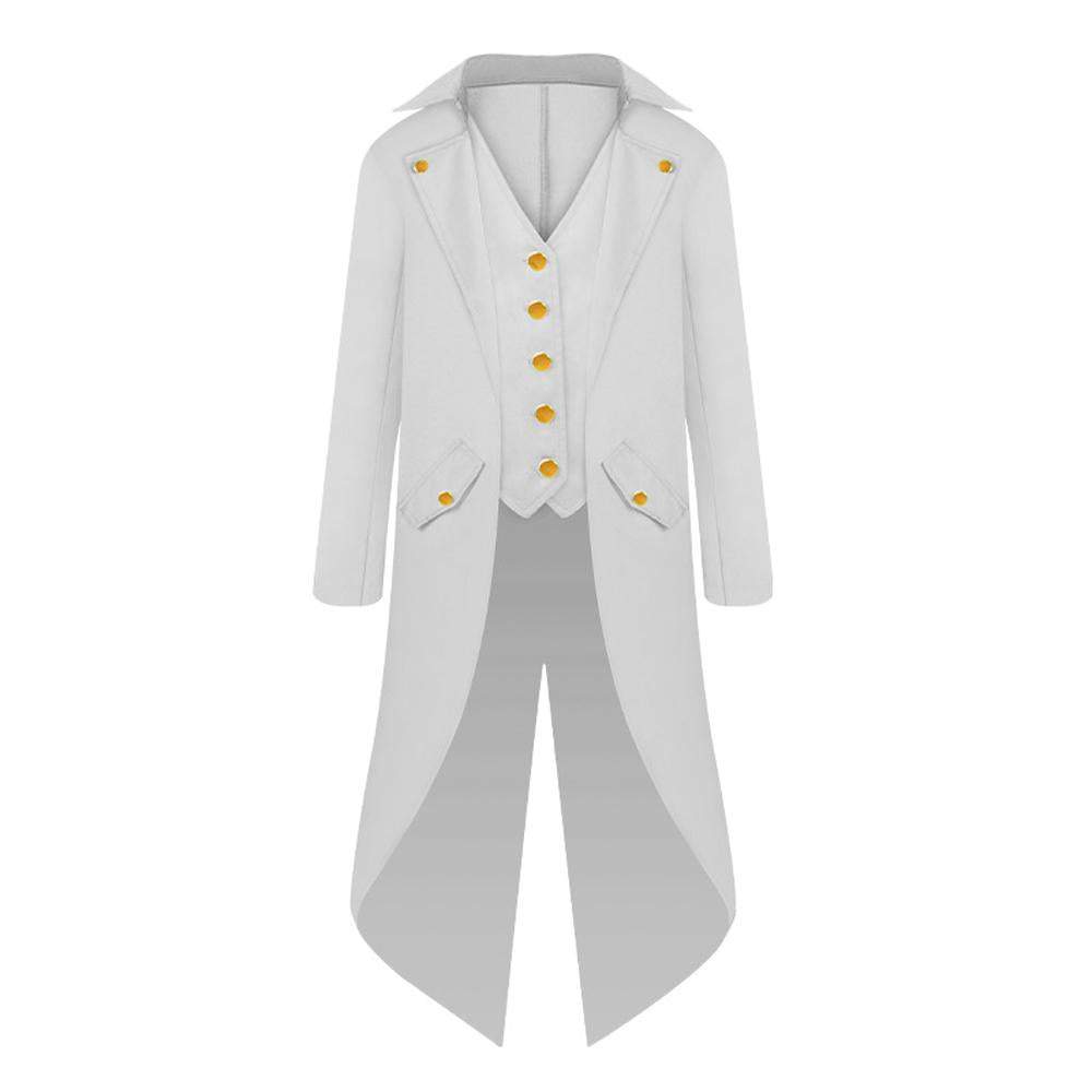 Vampire Gothic Jackets Vintage Halloween Costumes Medieval Steampunk Tailcoat Coat for kids