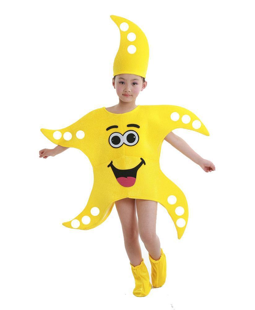 Cartoon Starfish Octopus Children Kids Gift Kigurumi Costume