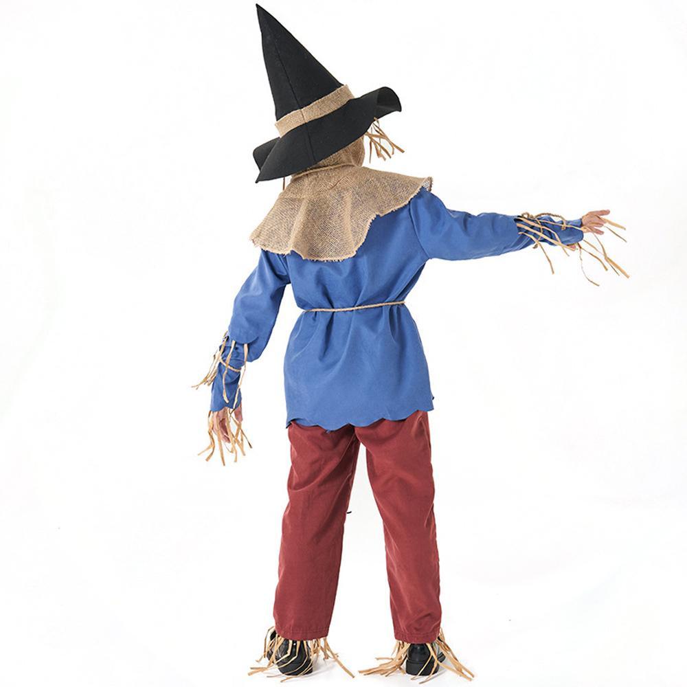 Kids The Adventures of King Oz scarecrow suit halloween Costumes for Child