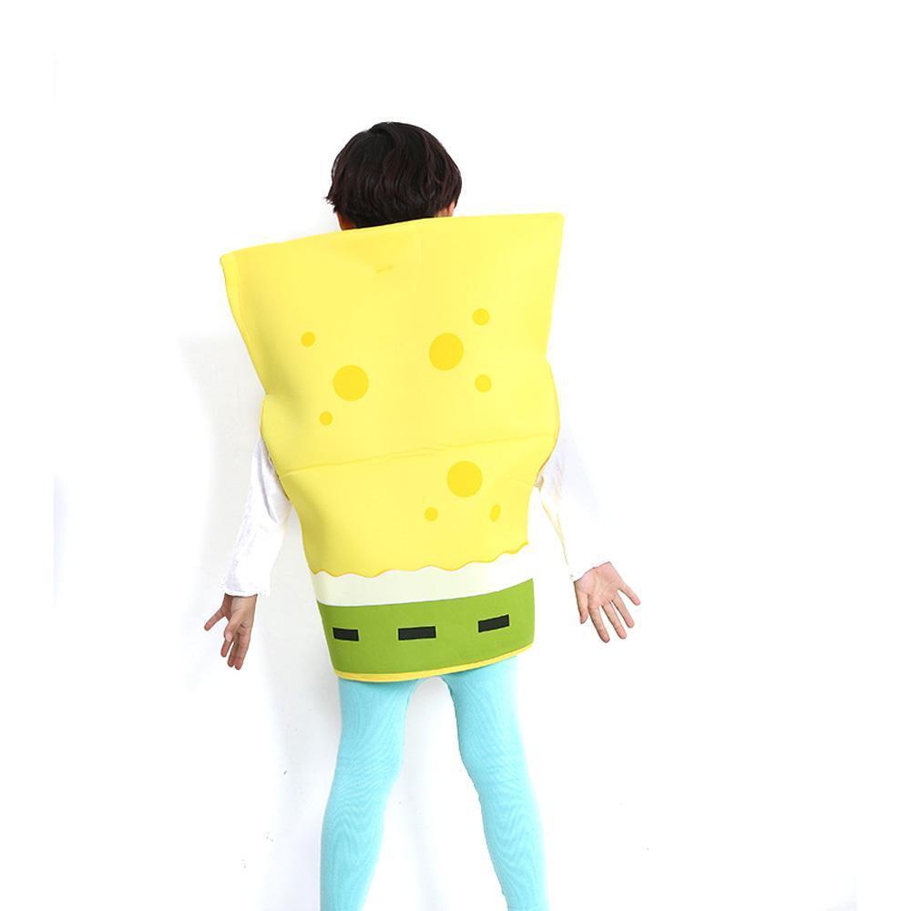 Sponge Bob Kids Children's Day Cosplay Costume One Size