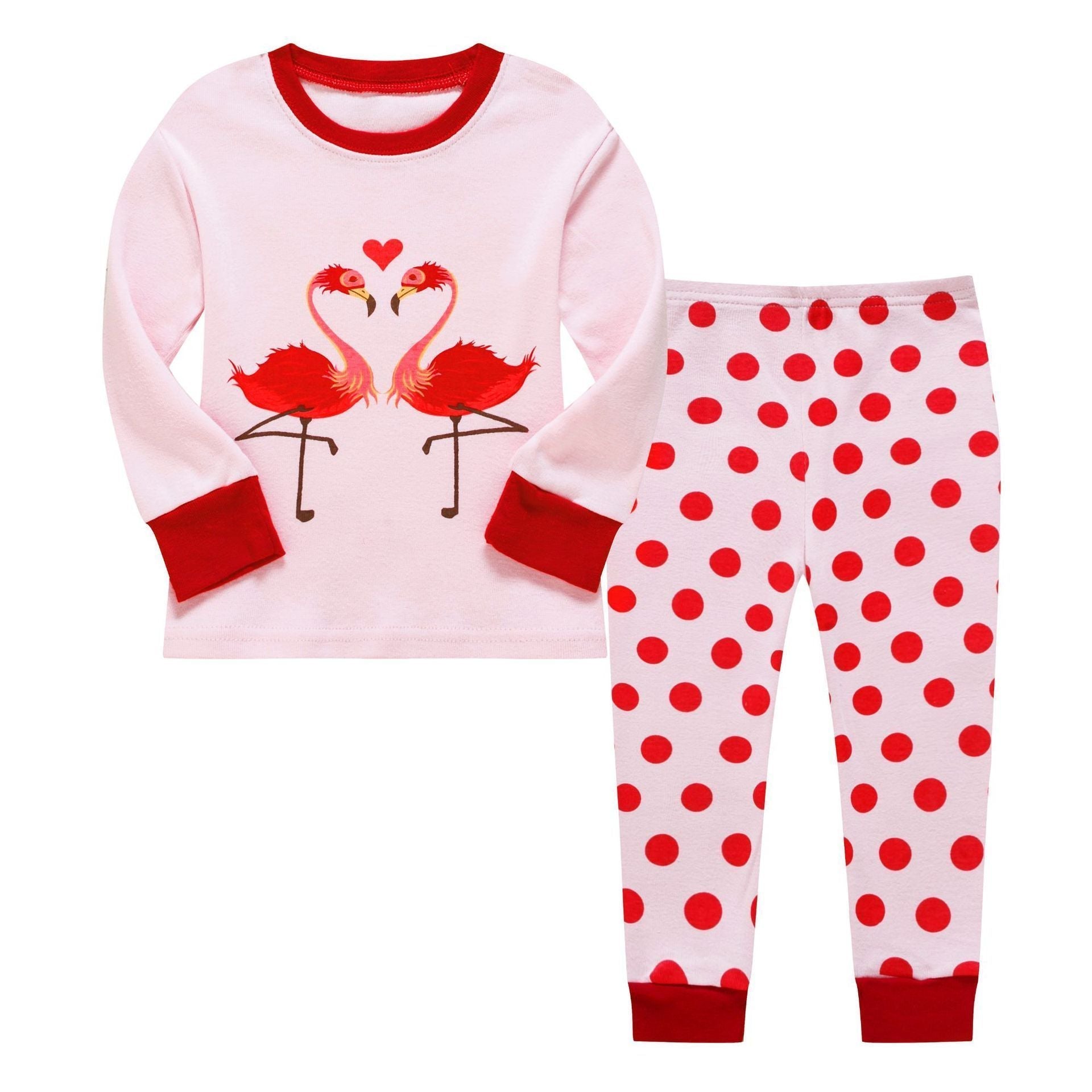 New children's home wear pajamas long sleeve suit