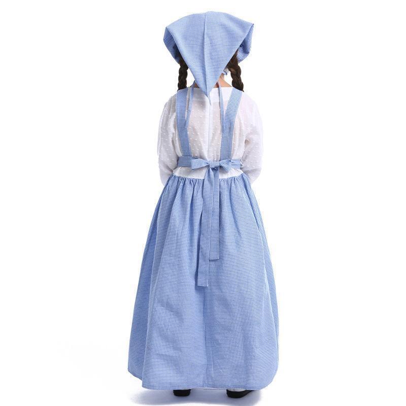 Alice Lolita Maid for kids Blue Farm Florist girl dress kids Maid Cosplay Costume