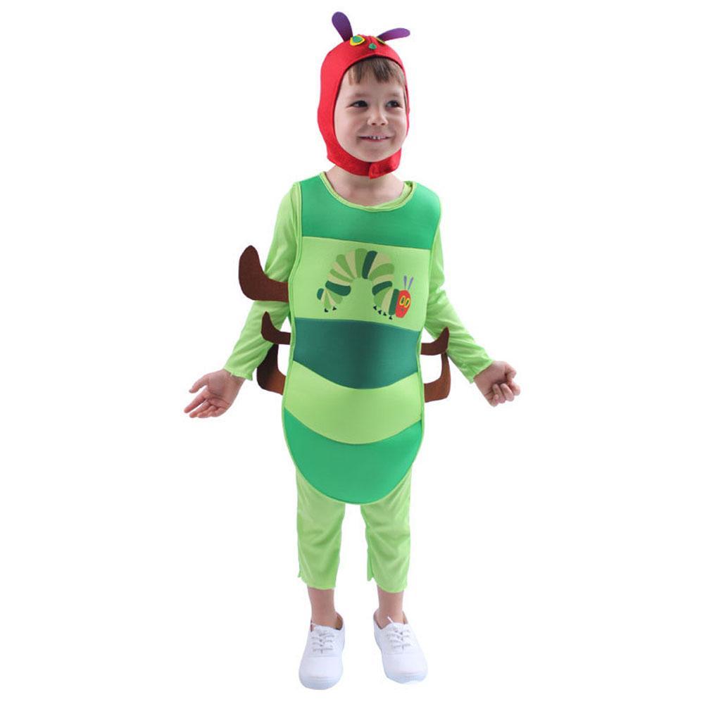 Caterpillar Cosplay Costume Boys Girls Halloween Jumpsuit Book Week Dress Up for Kids