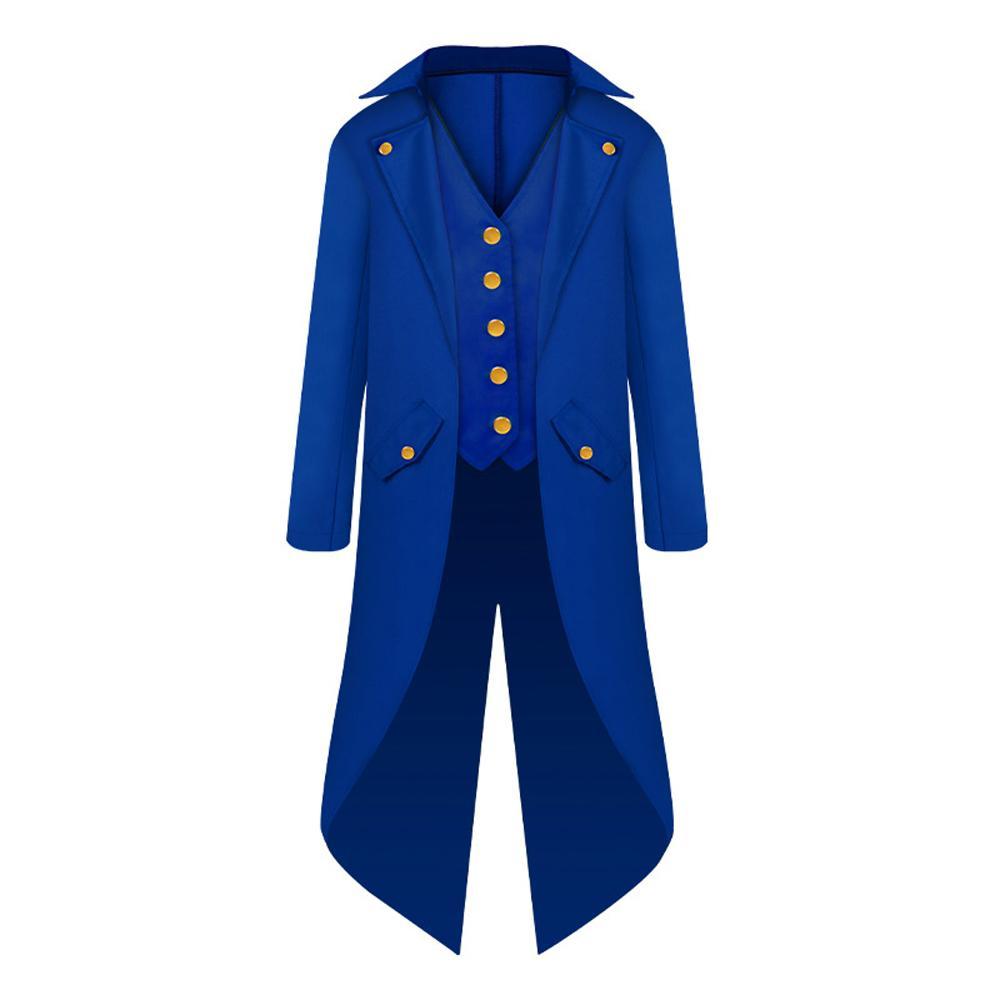 Vampire Gothic Jackets Vintage Halloween Costumes Medieval Steampunk Tailcoat Coat for kids