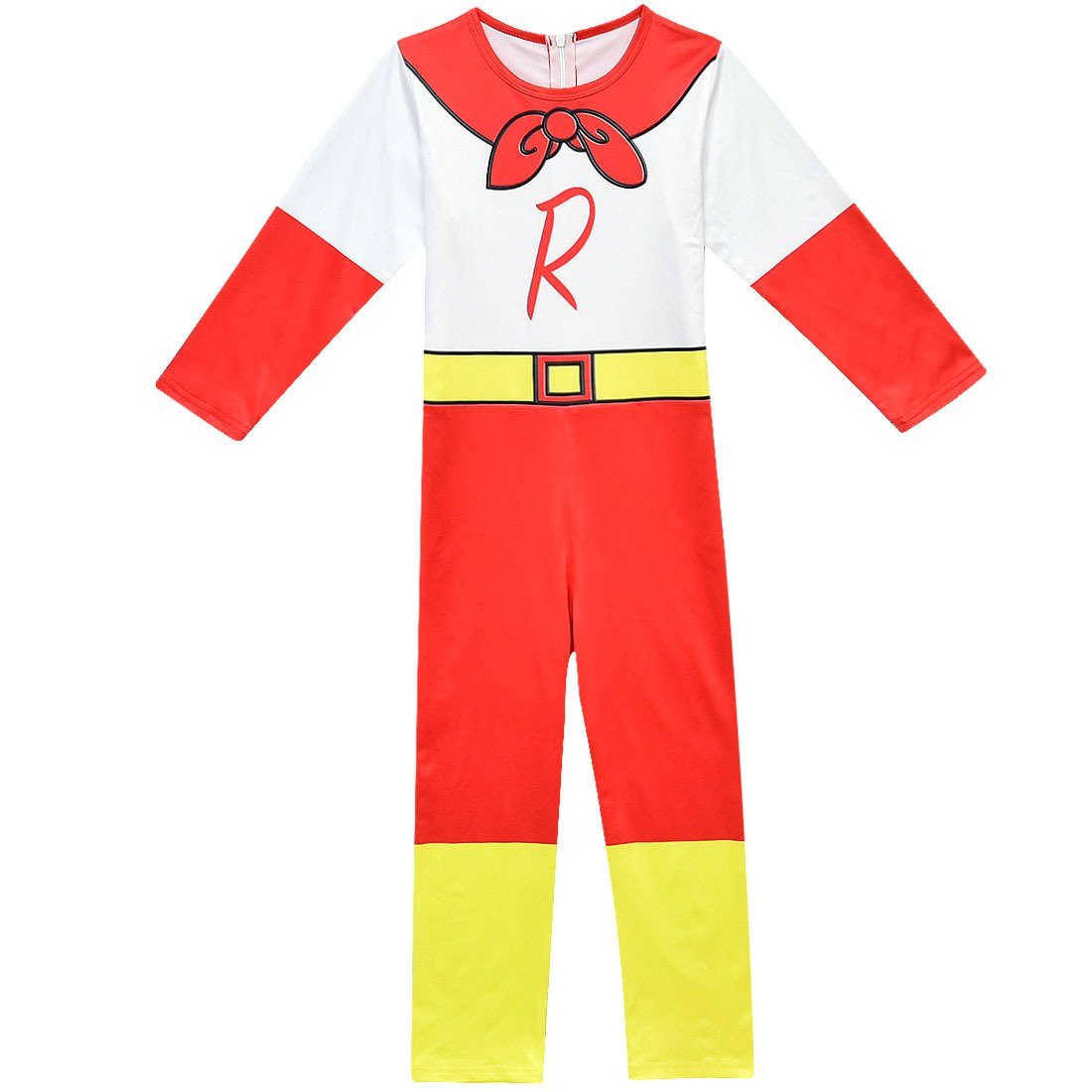 Kids Ryan's World Red Titan Jumpsuit Cosplay Costume Jumpsuit and cloak for Children