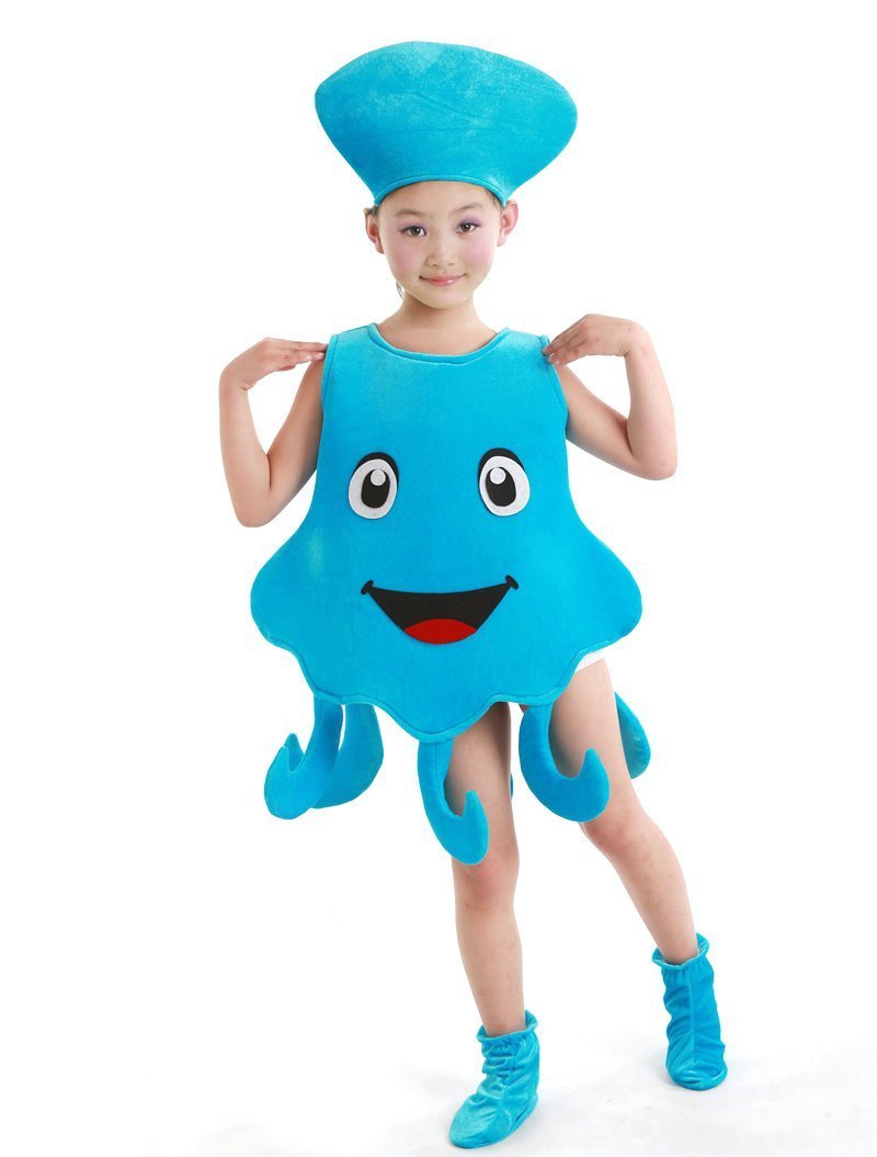 Cartoon Starfish Octopus Children Kids Gift Kigurumi Costume