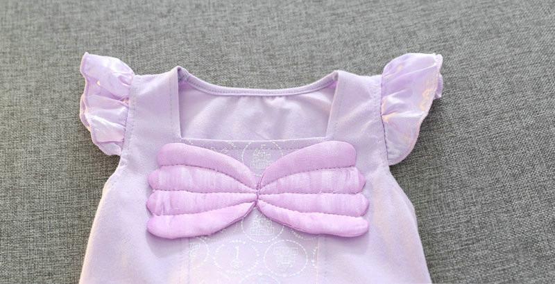 Mermaid Princess Ariel Sleeveless Party Princess Dress for Toddler
