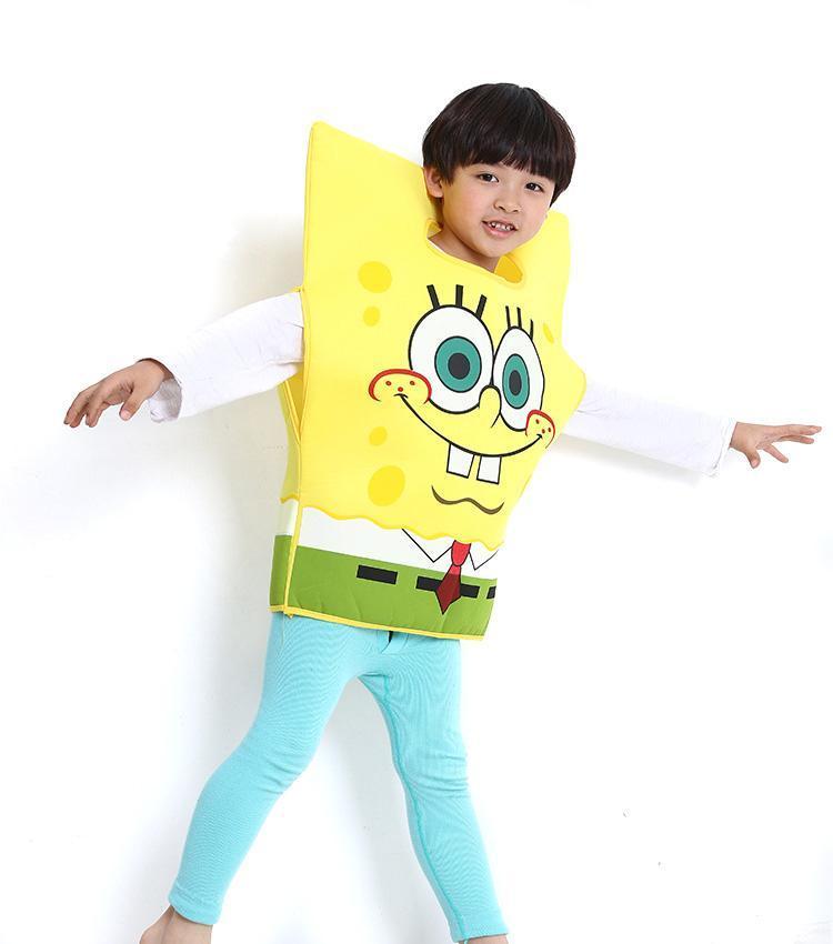Sponge Bob Kids Children's Day Cosplay Costume One Size