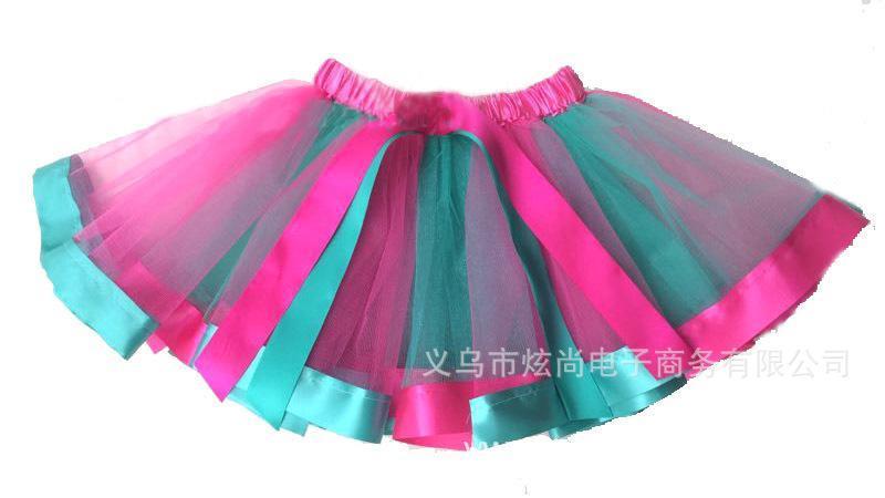 Girls Unicorn Rainbow Tutu Skirt Colorful Skirt Dress Ballet Tiered