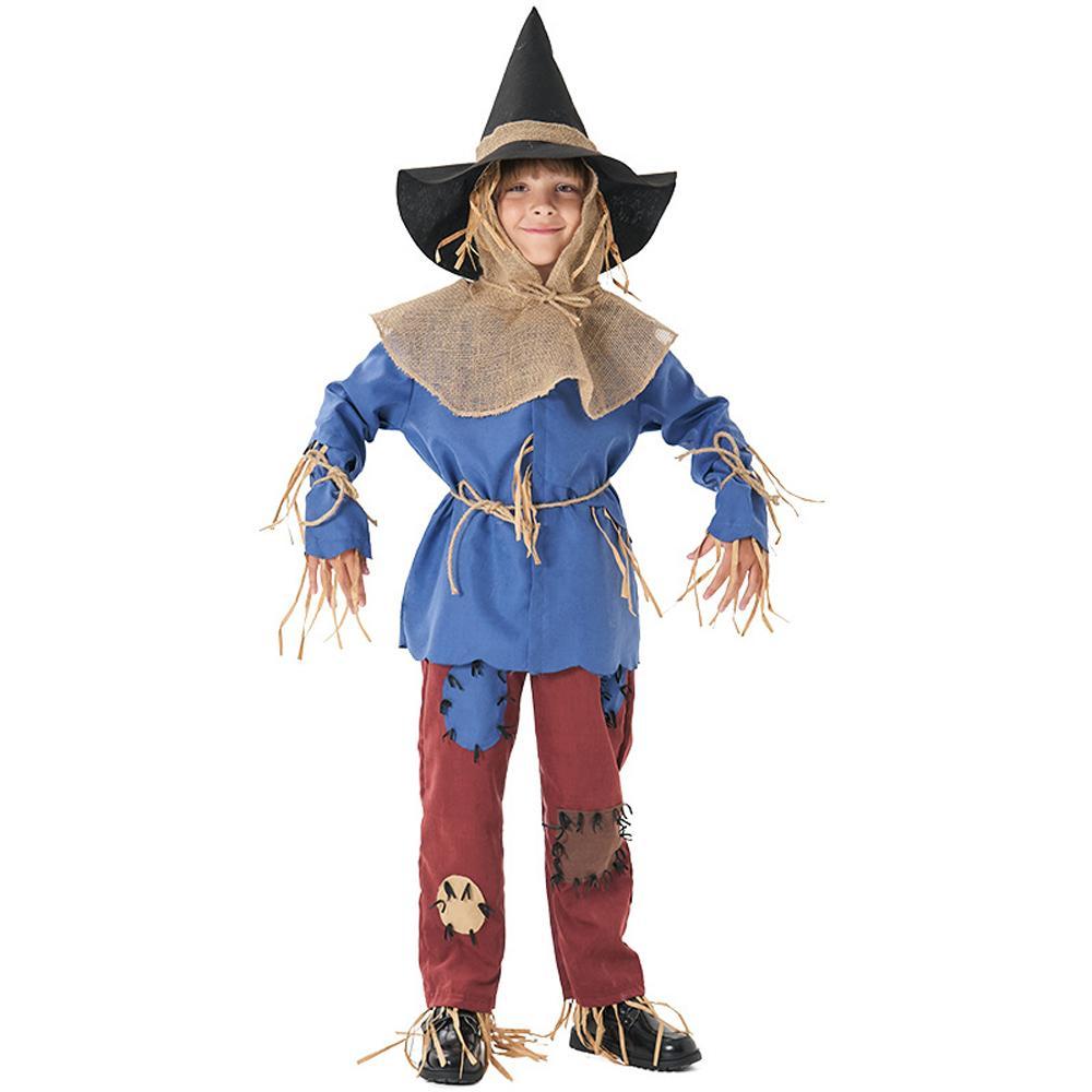 Kids The Adventures of King Oz scarecrow suit halloween Costumes for Child