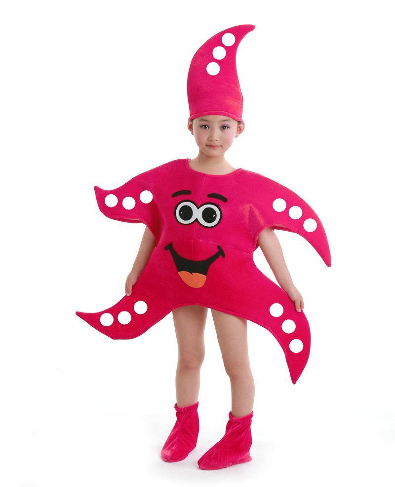 Cartoon Starfish Octopus Children Kids Gift Kigurumi Costume