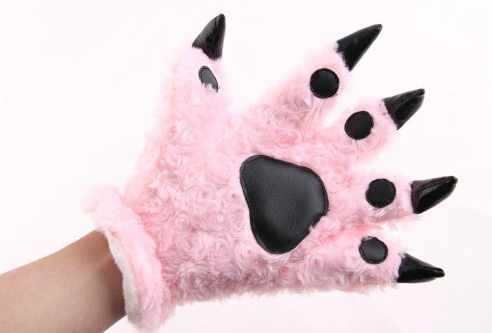 Unisex Onesies Warm Plush Animal Hands Claw Paw Furry gloves Kigurumi