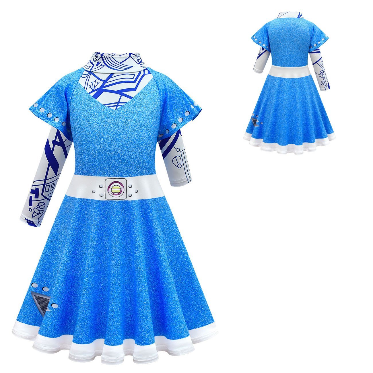 Girls' Zombie High School 3 Cosplay Costumes Halloween Outfit Dress For Kids