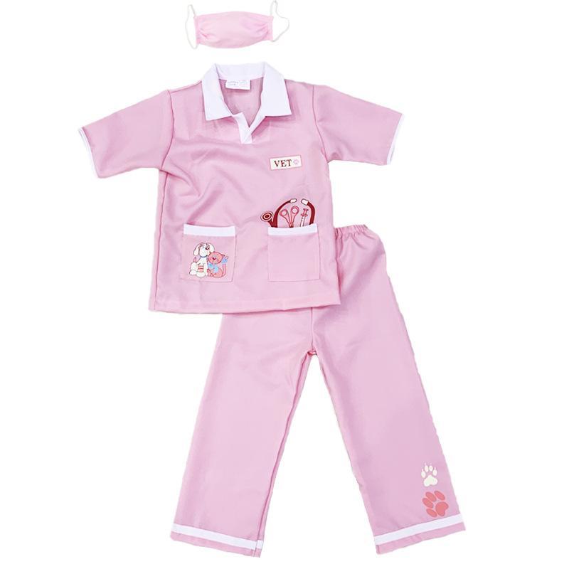 Child Unisex Doctor Dress-up Veterinarian Role Play Halloween Costumes for kids