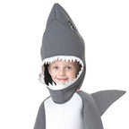 Halloween Party Performance Shark Hooded Kids Animal Cosplay Costume