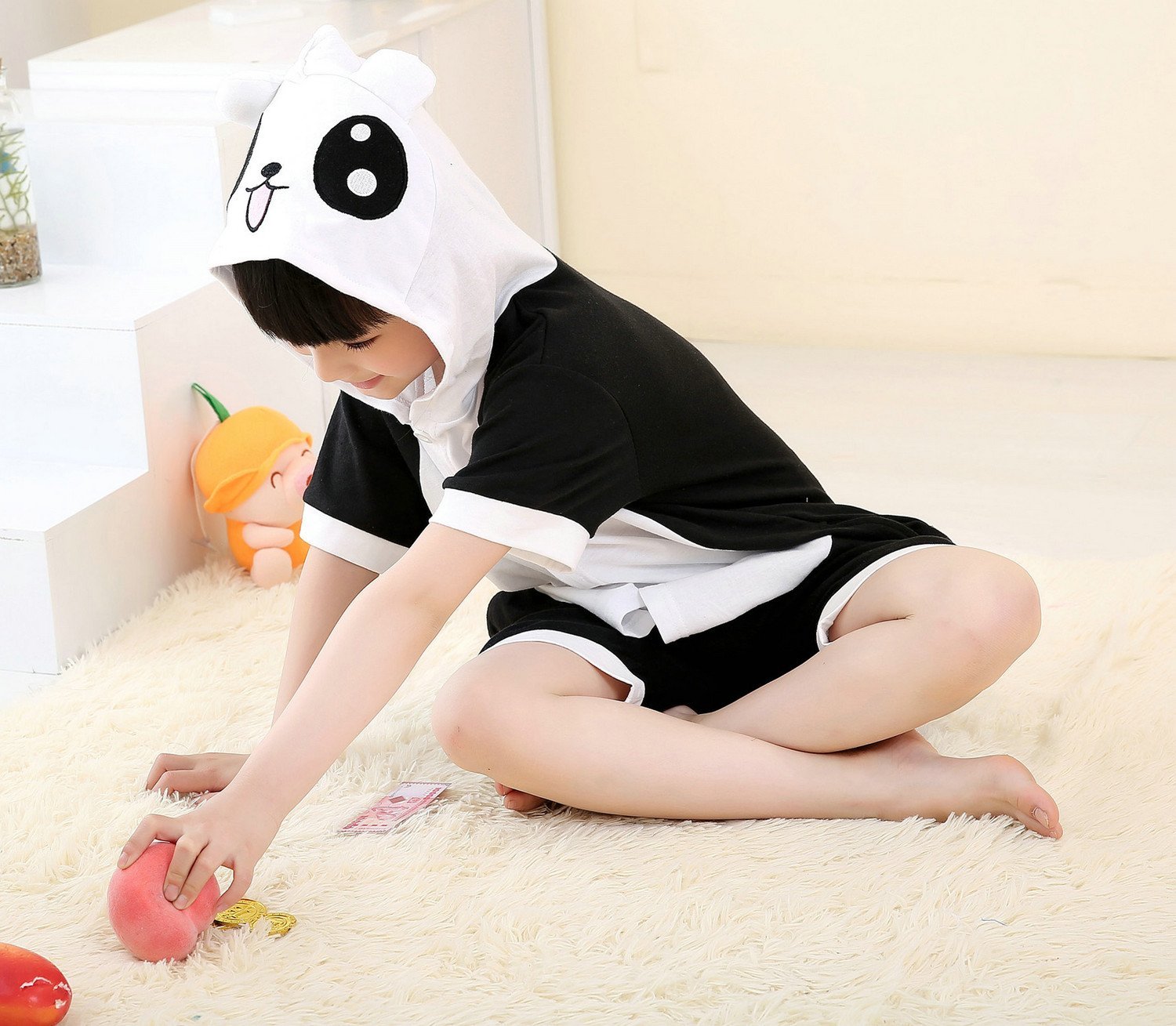Panda kigurumi kids Animal Onesies Summer Pajamas Costume