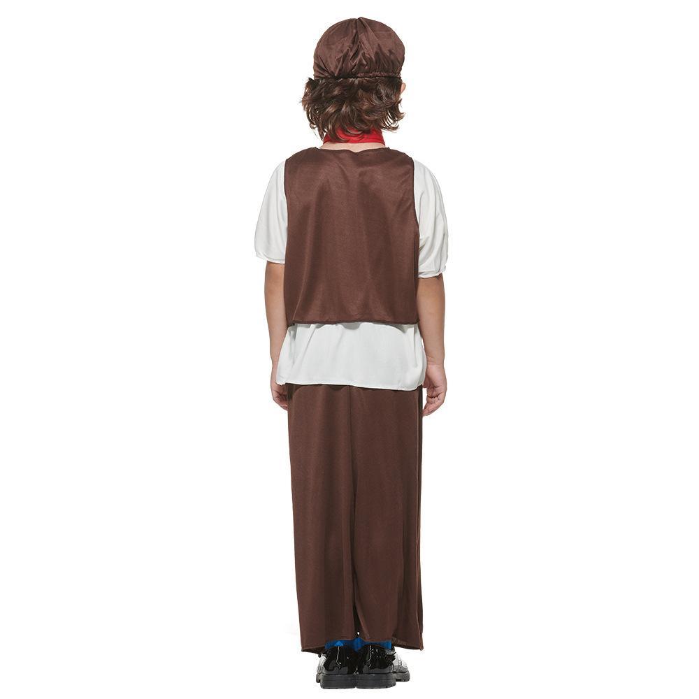 Victorian Boy Costume Overalls Child Book Week Halloween Dress Up Kids Outfit