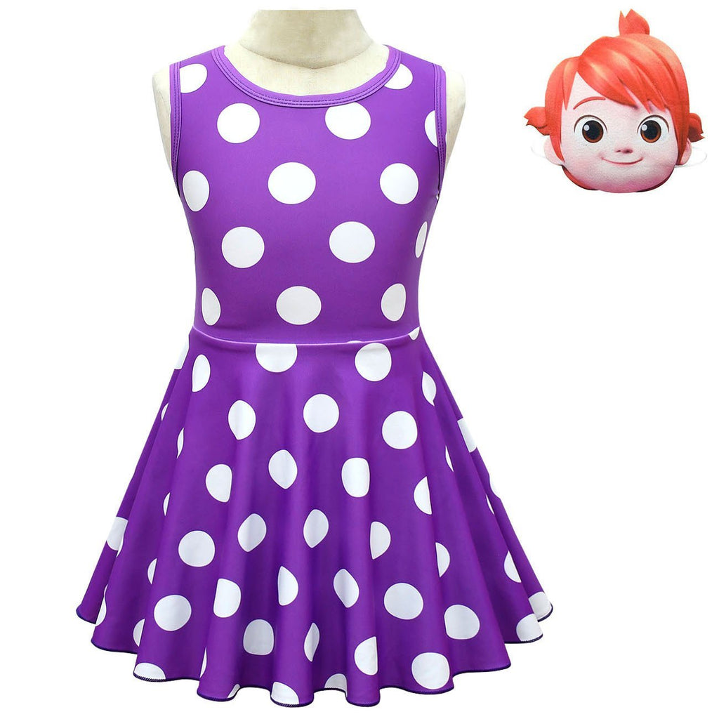 CocoMelon English Enlightenment Peripheral Children's Sleeveless Vest Dress - Azufun