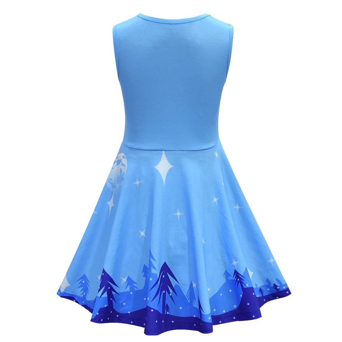 Anna Elsa 2 Cosplay Costume Kids Halloween Princess Dress Fancy Children Gowns dress Sleeveless dress - Azufun