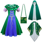 Green Hocus Pocus Winifred Sanderson Cosplay Suit Costume Dress Outfits for kids - Azufun