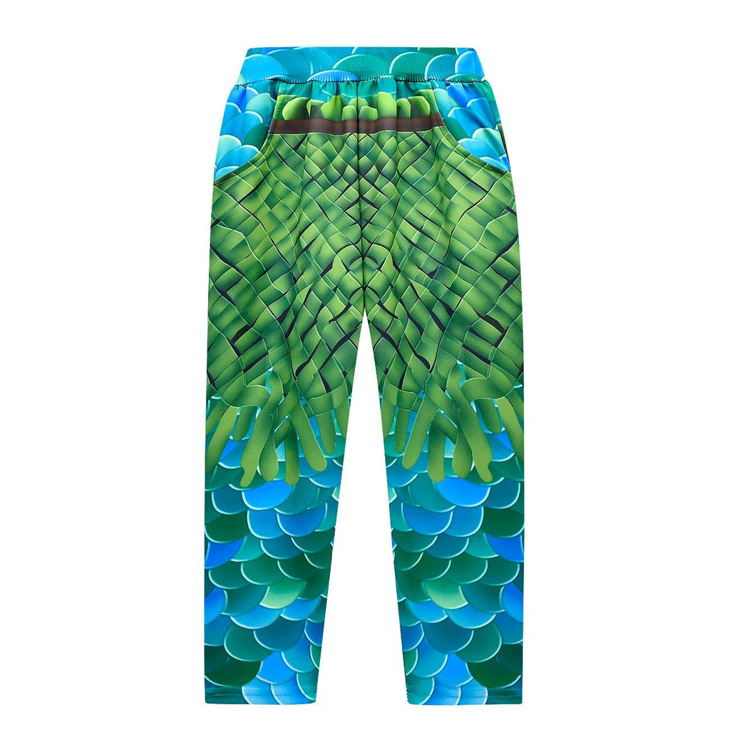 Luca cosplay fish monster costume boy sweater hoodie trousers suit - Azufun