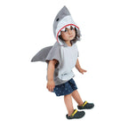 Halloween Fancy Party Shark Hooded Animal Cosplay Costume for Kids - Azufun