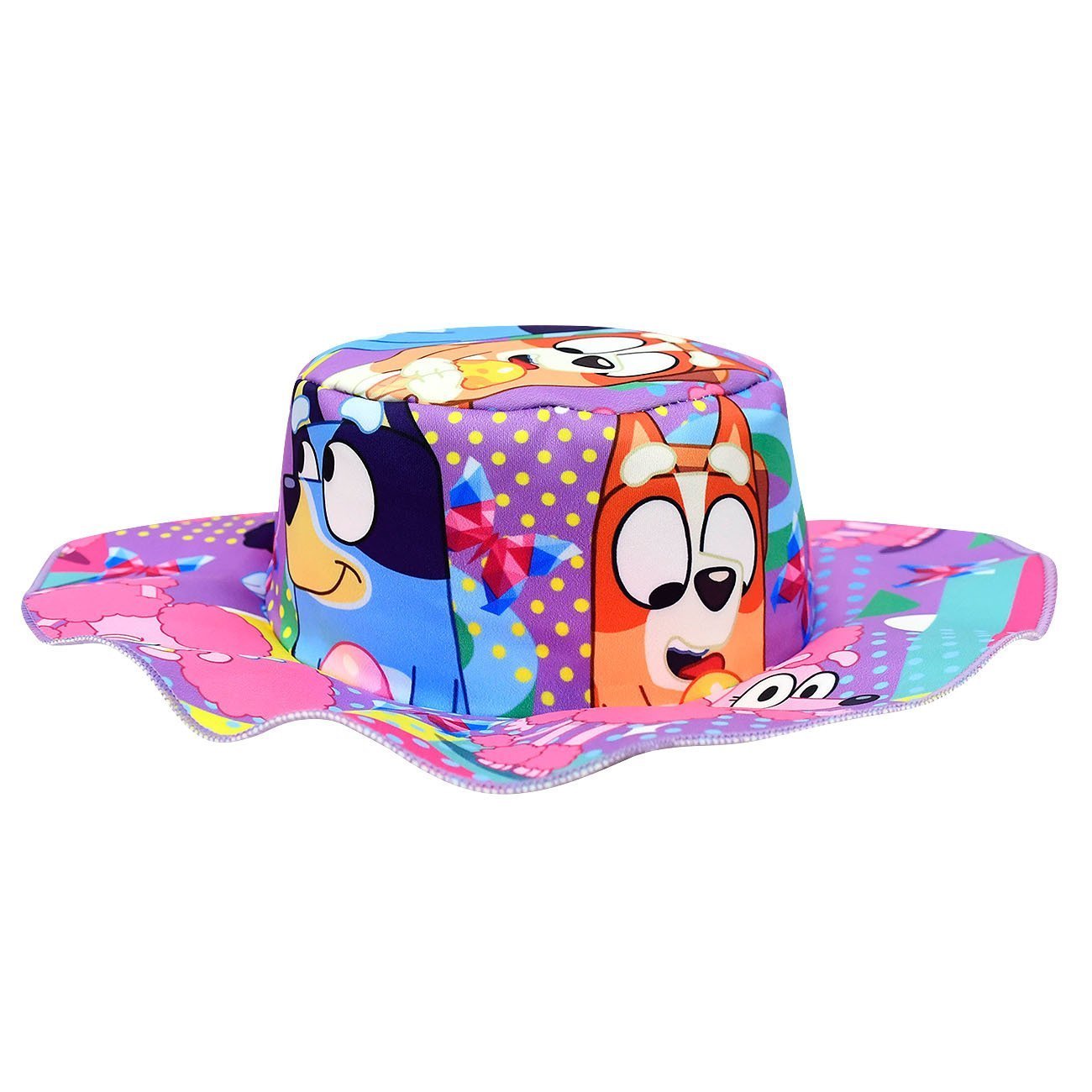 Bruy Short Sleeve Cartoon Pleated Skirt Bag Hat Set - Azufun