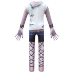 Kids white Trolls2 Queen Barb Christmas Cosplay Zentai Suit Costume Children Jumpsuit Bodysuit Outfits - Azufun