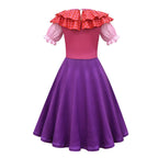 Purple hocus pocus Sarah Sanderson Cosplay Suit Costume Dress Outfits for kids - Azufun