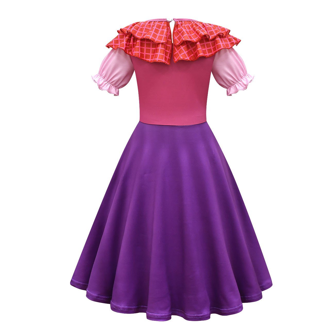 Purple hocus pocus Sarah Sanderson Cosplay Suit Costume Dress Outfits for kids - Azufun